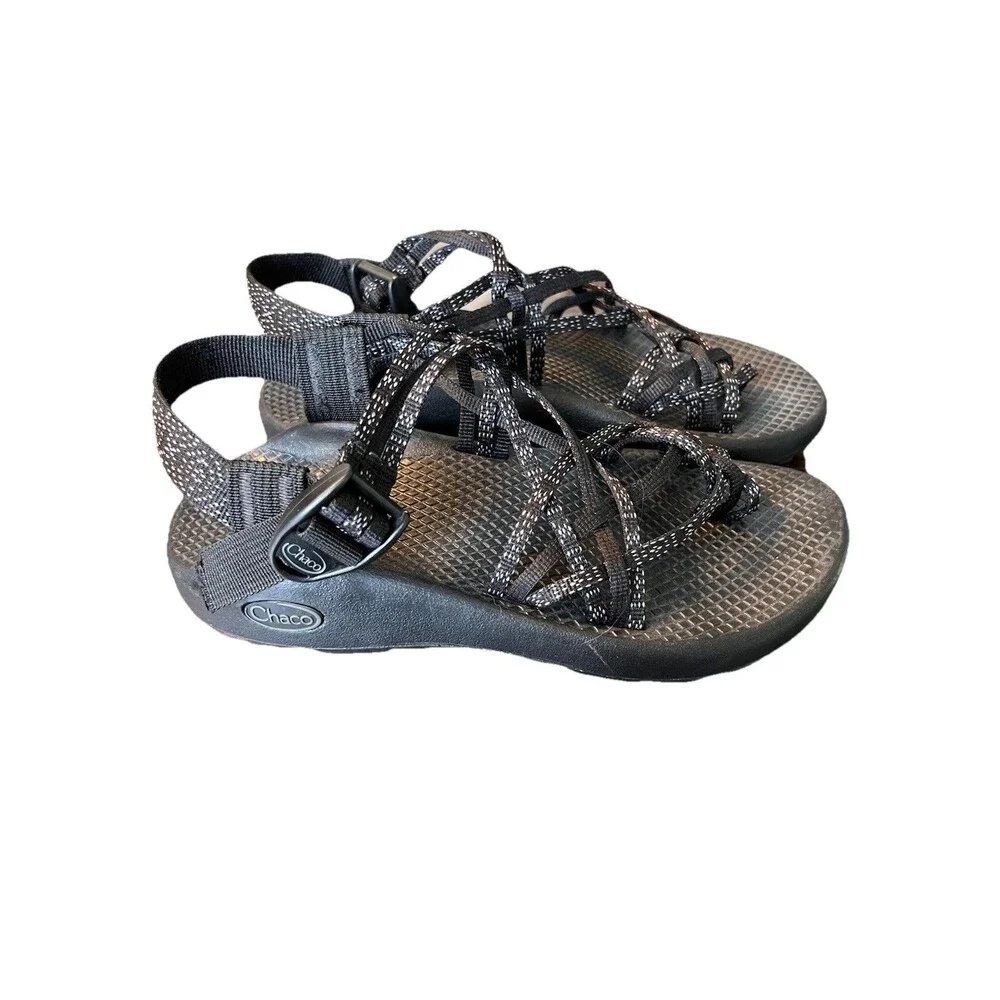 Chaco’s Women’s 6M Z-Classic‎ Sandals Black Fabric Upper , Toe Loop
